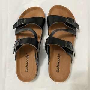 Outwoods Black and Brown Sandals